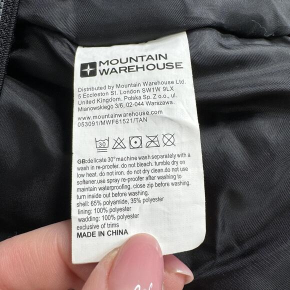 Mountain Warehouse Ski Jacket Mens Medium Tan Comet II Waterproof w/ Snow Skirt - Picture 16 of 16